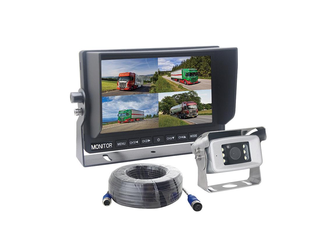 KIT 7'' HD 1080P QUAD CAMERA INOX 69CAM161